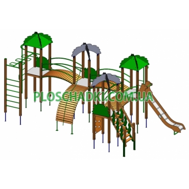 Игровой комплес Лесной 4 Башни