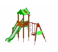 Игровой комплекс с качелью